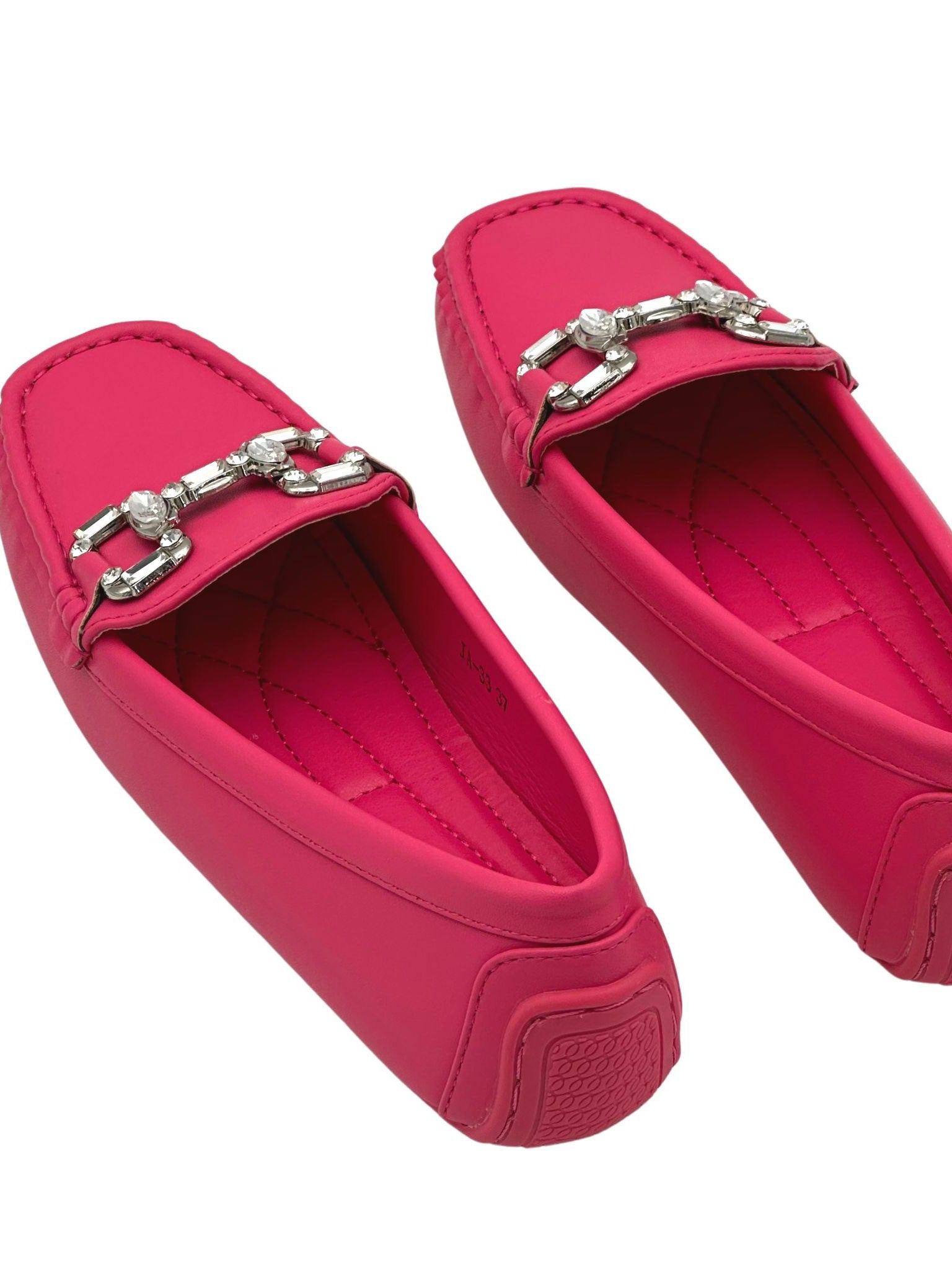 Rosalba - Moccasins med strasspänne